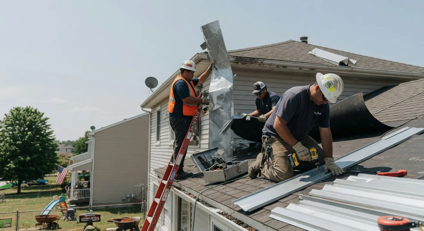 Storm Damage Metal Roof Repair in Gaylord, KS
